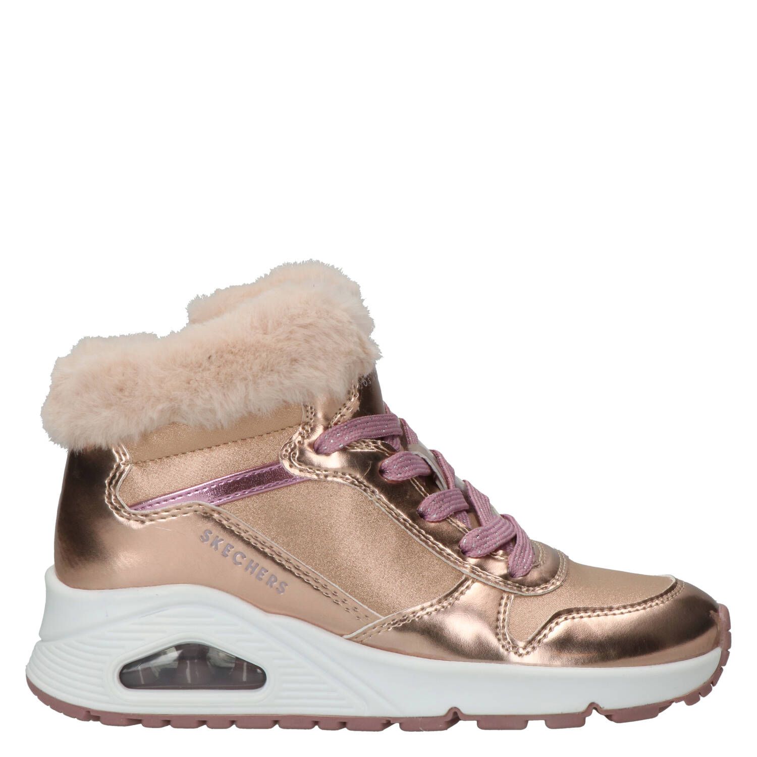 Skechers Uno Cozy On Air boot, Lage schoenen, Meisje, Maat 35, goud